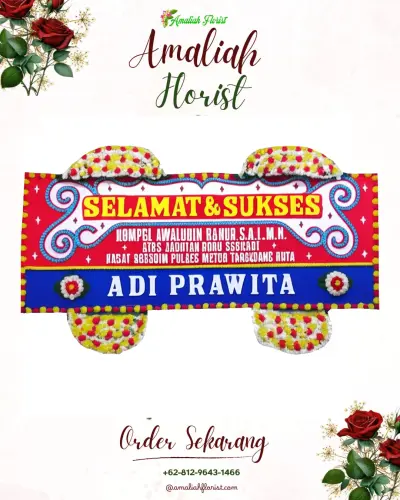 Karangan Bunga Ucapan Selamat di Kalimas