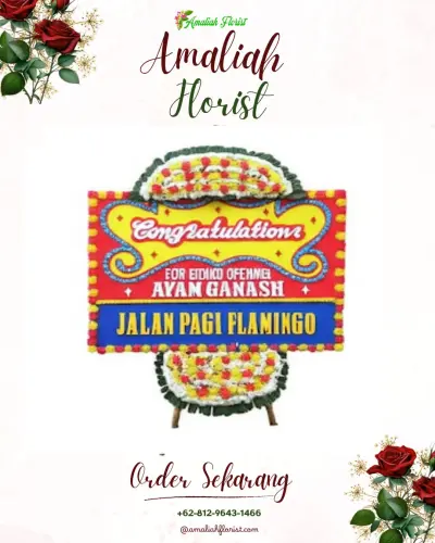 Bunga Papan Congratulation di Kalimas